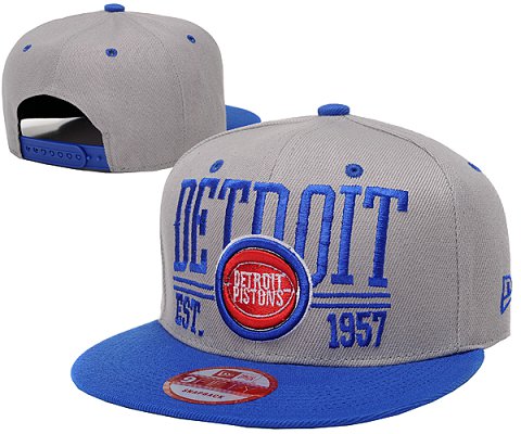 Detroit Pistons NBA Snapback Hat SD